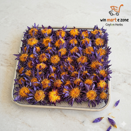 5kg+ Dried BLUE LOTUS Nymphaea Caerulea Organic Flowers Tea | Ceylon Herbs