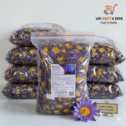 5kg+ Dried BLUE LOTUS Nymphaea Caerulea Organic Flowers Tea | Ceylon Herbs