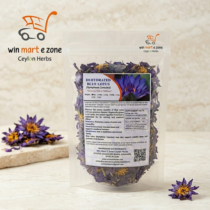 Bulk Dried Blue Lotus Flowers (20kg+) - 100% Organic Hand-Picked Nymphaea Caerulea | Ceylon Herbs