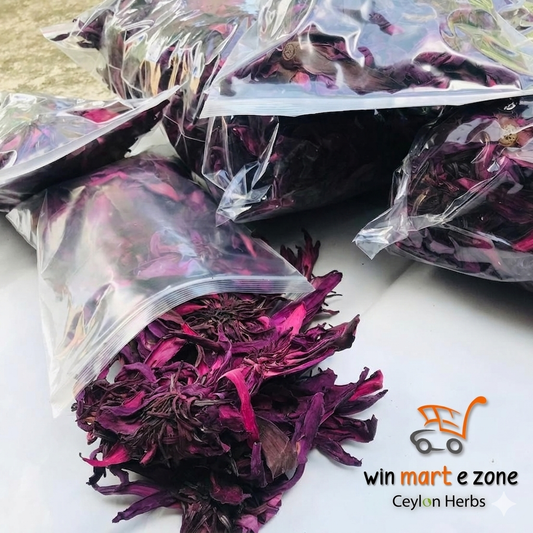Bulk Dried Red Lotus Flowers (10kg+) - Premium Nymphaea Rubra Botanical Tea | Ceylon Herbs
