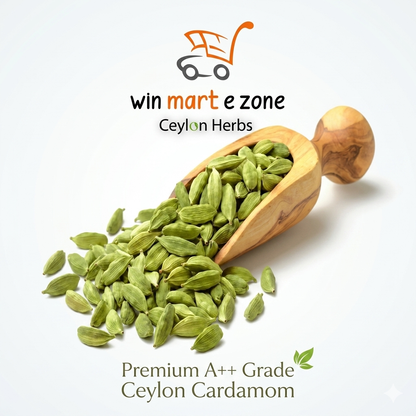 Premium Ceylon Cardamom Pods - 100% Natural Green Cardamom Seeds Spice | Ceylon Herbs