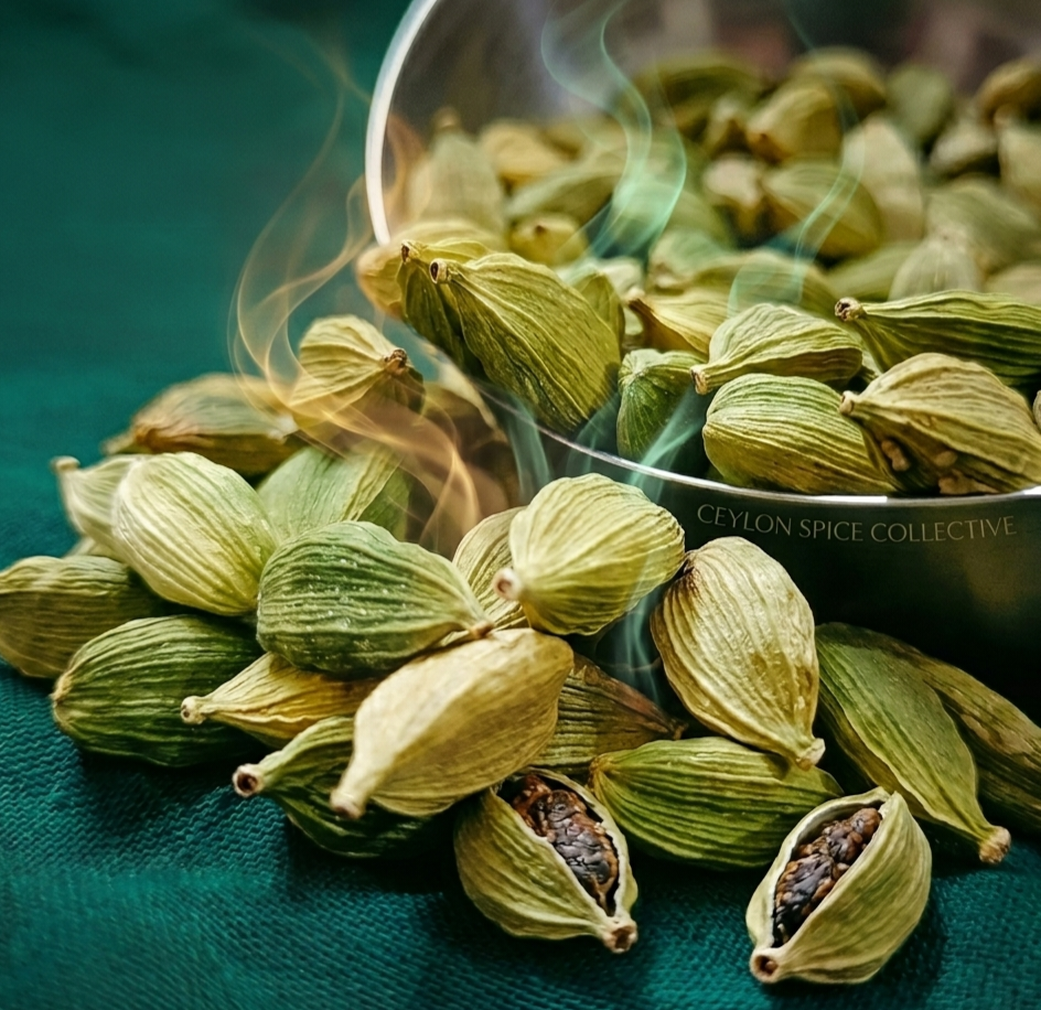 Premium Ceylon Cardamom Pods - 100% Natural Green Cardamom Seeds Spice | Ceylon Herbs