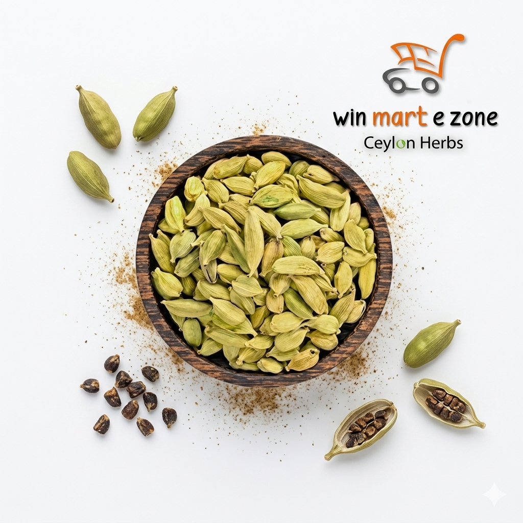 Premium Ceylon Cardamom Pods - 100% Natural Green Cardamom Seeds Spice | Ceylon Herbs