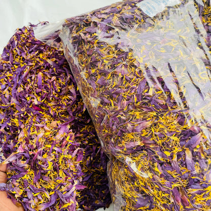 Bulk Organic Blue Lotus Petals and Stamens (1kg) - Premium Nymphaea Caerulea by Ceylon Herbs