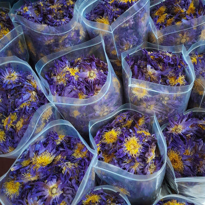 10kg+ Dried blue Lotus Flowers Good Quality Nymphaea Caerulea Herbal Tea| Ceylon Herbs