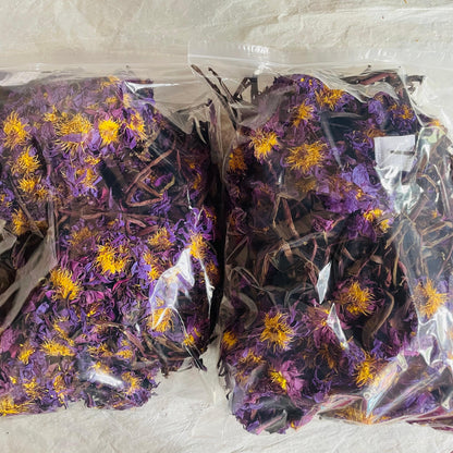 Dried Blue Lotus Flowers With Steams Good Quality Nymphaea Caerulea Herbal Tea| Ceylon Herbs