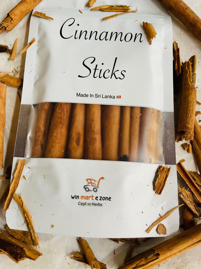 Organic Ceylon Cinnamon Sticks (True Cinnamon) - Premium C5 Grade for Cooking & Tea | Ceylon Herbs