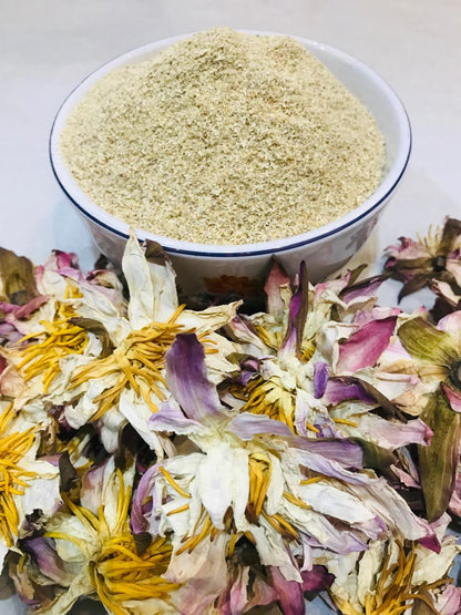 Dried White Lotus Flowers Powder Premium Quality Nymphaea Ampla Herbal Tea |Ceylon Herbs