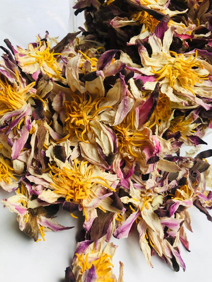 10kg+ Dried White Lotus Flowers Premium Quality Nymphaea Ampla Herbal Tea |Ceylon Herbs