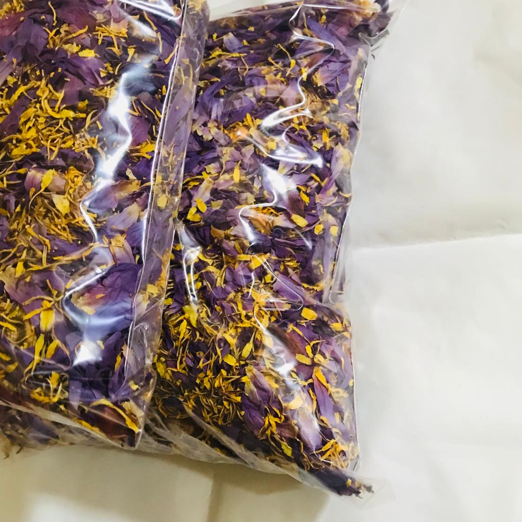 Dried Cut Lotus 100% Organic Natural Premium Quality Flowers Tea | Ceylon Herbs